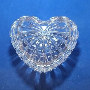 Mikasa Crystal Jewel Heart Shaped Trinket Box